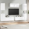 VEEKI Meuble TV, Meuble TV Suspendu, Meuble TV Industriel, Meuble TV Bois, Meuble Chambre, Convient pour Salon ou Chambre, En
