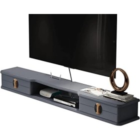 Meuble TV mural 43,3/51,1 pouces Meuble TV flottant, Consoles multimédia de divertissement pour étagère TV murale, Étagère de