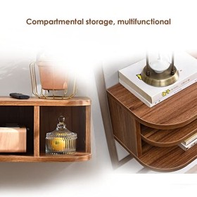 Meuble TV Mural Console Média TV Murale, Meuble TV Flottant 130Cm/51.1In, Étagère De Rangement Multimédia pour Meuble TV Mura