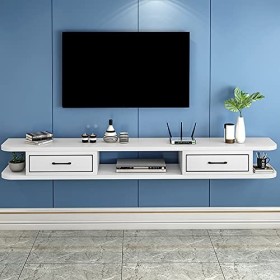 Meuble TV Flottant / Suspendu Mural/composant Darmoire De Centre De Divertissement Pour Meuble TV,Étagère De Rangement Multi