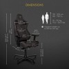 noblechairs Epic TX Chaise de Gamer - Fauteuil de Bureau Confortable - Siege Bureau Gamer - Tissu Textile Respirant - Conçu p