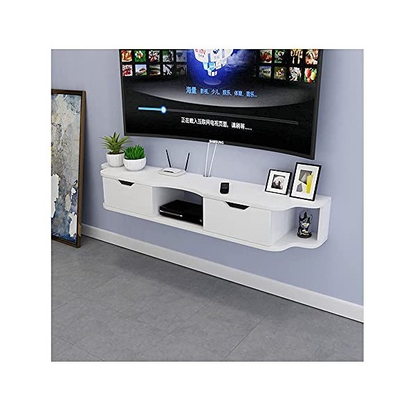 Meuble TV Meuble TV Unités Murales pour Salon Console TV Meuble TV Meuble Mural 3 Compartiments pour Salon Chambre Bureau Sal