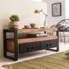 Made In Meubles Meuble TV en Bois dacacia Havana 112 cm - Meuble TV 40 x 112.5 x 56 cm