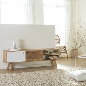Made In Meubles Meuble TV en Bois de manguier ArtiQ - Meuble TV 35 x 150 x 50 cm