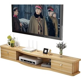 Meuble Tv, Lowboard Tv, Étagères Flottantes, Étagère De Composants De Meuble Tv Flottant, Mise À Niveau Nouvelle Facile À Ins