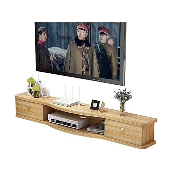 Meuble Tv, Lowboard Tv, Étagères Flottantes, Étagère De Composants De Meuble Tv Flottant, Mise À Niveau Nouvelle Facile À Ins