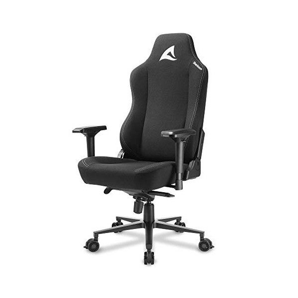 Sharkoon Silla Fabric Negro 160º Skiller SGS40 Chaise de Gaming avec revêtement en Tissu Respirant Noir, Acacia, Multicolore,