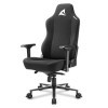 Sharkoon Silla Fabric Negro 160º Skiller SGS40 Chaise de Gaming avec revêtement en Tissu Respirant Noir, Acacia, Multicolore,