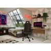 Sharkoon Silla Fabric Negro 160º Skiller SGS40 Chaise de Gaming avec revêtement en Tissu Respirant Noir, Acacia, Multicolore,