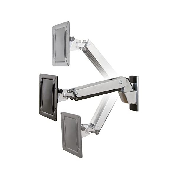 Ergotron Support mural pour TV HD VESA - Bras interactif - Pour écrans lourds ou téléviseurs jusquà 65", 18 à 18,1 kg - Alum