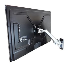 Ergotron Support mural pour TV HD VESA - Bras interactif - Pour écrans lourds ou téléviseurs jusquà 65", 18 à 18,1 kg - Alum