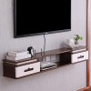 Meuble de télévision Mural Etagère Murale Etagère Flottante Set Coffret décodeur Routeur Lecteur DVD Etagère de Rangement Meu