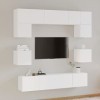 VEEKI Meuble TV, Meuble TV Suspendu, Meuble TV Industriel, Meuble TV Bois, Meuble Chambre, Convient pour Salon ou Chambre, En