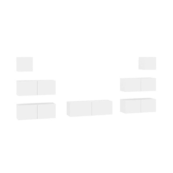 VEEKI Meuble TV, Meuble TV Suspendu, Meuble TV Industriel, Meuble TV Bois, Meuble Chambre, Convient pour Salon ou Chambre, En