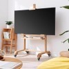 Support TV Meuble TV Meuble TV pour Salon/Salle de Classe/Bureau, Support TV Mobile avec roulettes Hauteur réglable, Support 