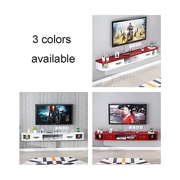 StrOux Meuble TV Flottant Meuble Meuble TV Meuble TV Unités murales pour Salon Console TV Meuble TV Meuble Mural Unité de Div