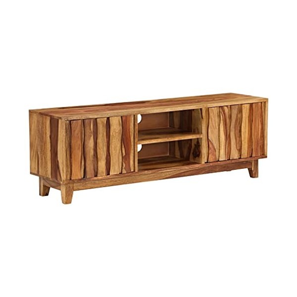 lvssiao Meuble de salon en bois massif Sheesham 118 x 30 x 40 cm Meuble TV en bois pour salon chambre à manger