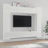 BaraSh Ensemble de Meubles TV 8 pcs Blanc Brillant Bois dingénierie,Meuble TV,Table Basse Salon Meuble TV,Table Basse LED Co