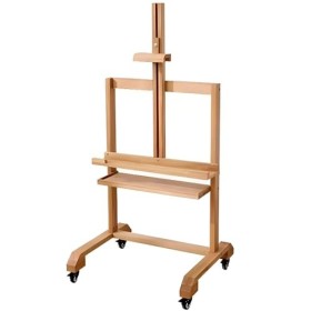 Support TV Meuble TV Support TV Mobile sur roulettes en Bois, Support TV Roulant pour téléviseurs de 55 Pouces Vertical, Supp