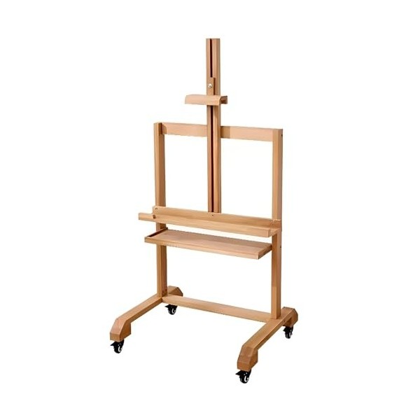 Support TV Meuble TV Support TV Mobile sur roulettes en Bois, Support TV Roulant pour téléviseurs de 55 Pouces Vertical, Supp