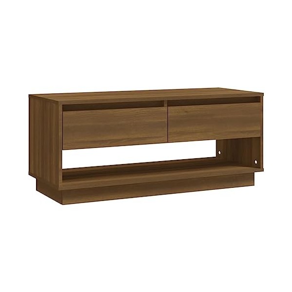 VEEKI Meuble TV, Meuble TV Suspendu, Meuble TV Blanc, Meuble TV Industriel, Meubles de Salon, Salon, Chambre, Cadre en Acier,