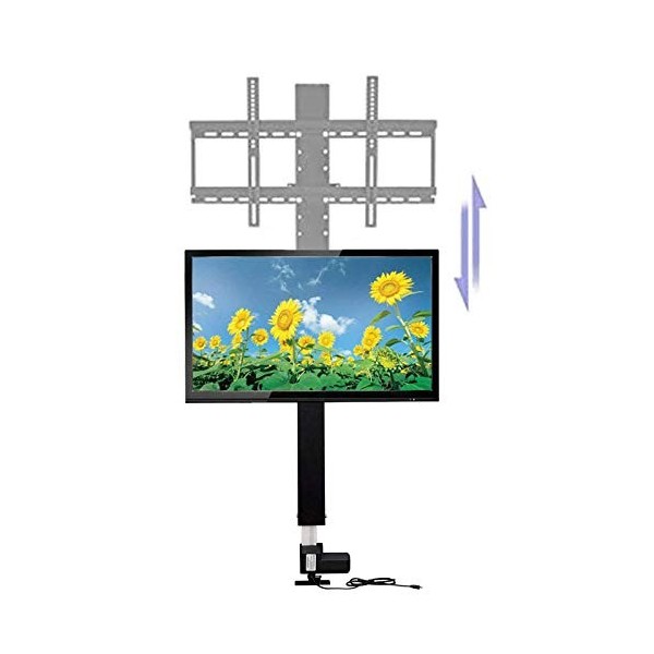 hzexun Ascenseur TV Motorisé De Longueur De Course De 700mm pour Support Mural De Meuble TV De 26"-57" avec Télécommande