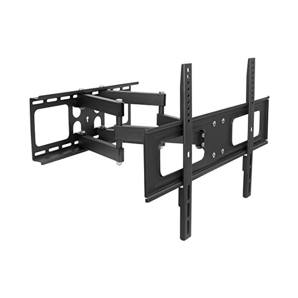 Mount-It! Support TV à mouvement complet résistant aux intempéries pour écrans de 37 à 80 pouces, double bras inclinable et p