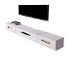Meuble TV Mural Meuble TV Flottant – Console multimédia Murale avec 2 tiroirs, Meuble TV Flottant pour Centre de Divertisseme