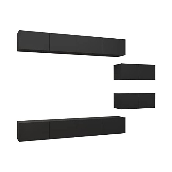 VEEKI Meuble TV, Meuble TV Suspendu, Meuble, Meuble TV avec Rangement，Meuble Industriel, Convient pour Salon ou Chambre, Ense