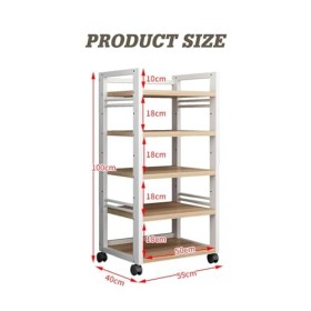 Armoire Multimédia AV À 5 Niveaux, Support Multimédia Audio-vidéo Avec 5 Étagères, Tour De Support Audio Stéréo Parfaite For 