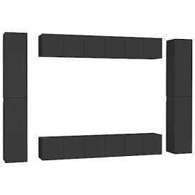 Meuble TV, Meuble TV Suspendu, Meuble TV Blanc, Meuble TV Industriel, Meubles de Salon, Salon, Chambre, Cadre en Acier, vidaX