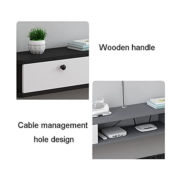 Meuble TV Meuble TV Unités Murales pour Salon Meuble TV Flottant Meuble TV Mural Étagère pour Centre De Divertissement De Sal