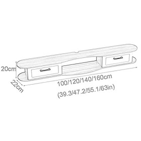 Meuble TV Meuble TV Unités Murales pour Salon Console Média Meuble TV Flottant Meuble TV Mural pour Salon Salle De Divertisse