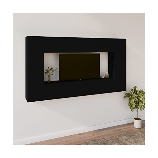 VEEKI Meuble TV, Meuble TV Suspendu, Meuble TV Industriel, Meuble TV Bois, Meuble Chambre, Convient pour Salon ou Chambre, En