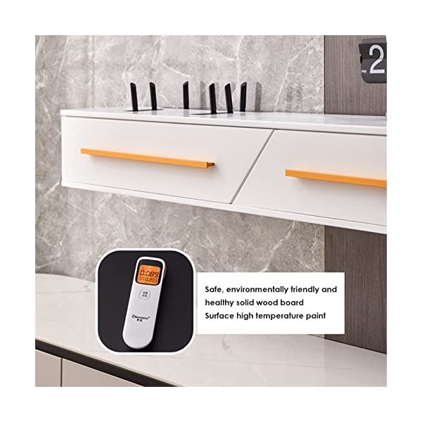 JUNNIU Meuble TV Mural Meuble TV Flottant, Meuble TV Flottant, Meuble TV, boîtier décodeur multimédia, étagère de Rangement,