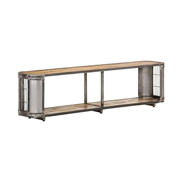 DCRAF Home Hardware Businese Meuble TV en manguier massif 150 x 30 x 40 cm