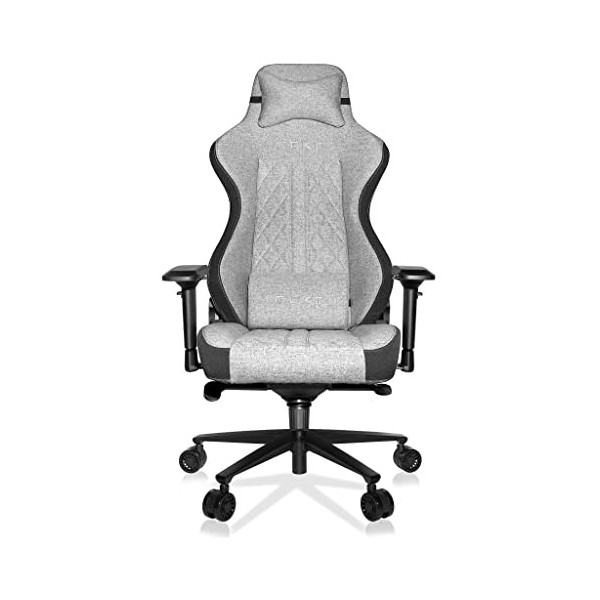 REKT ULTIM8 Plus - Chaise de Bureau Gaming XL Grand Taille en Tissu Premium - Inclinable à 180 ° - Accoudoirs 4D - Coussin Aj
