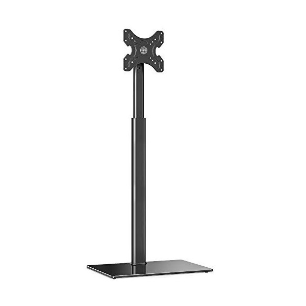 FITUEYES Meuble TV Pied Support Pivotant Inclinable pour Téléviseur de 19 à 42 Pouce Ecran LED LCD Plasma - Pivotant à 70 Deg