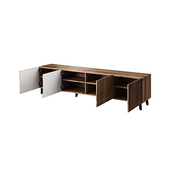 Best Mobilier - Come - Meuble TV - Bois - 200 cm - Style Contemporain - Bois