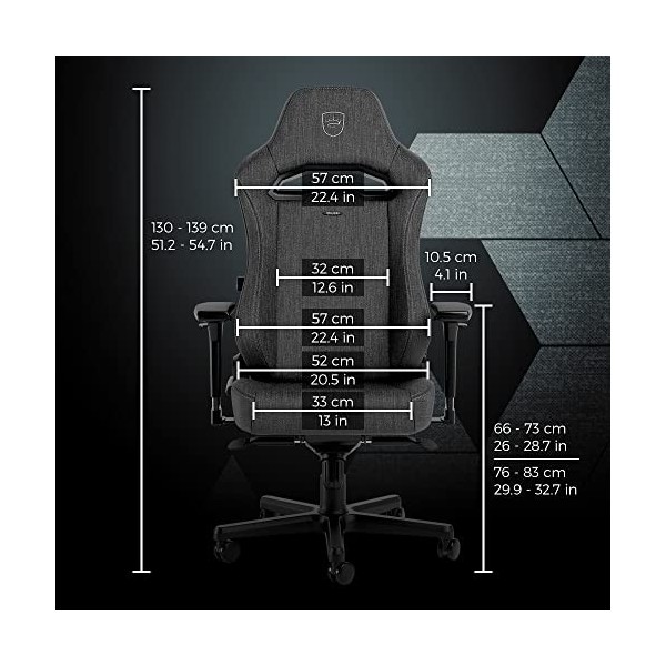 Noblechairs Hero St TX Gaming Chair - Chaise de Bureau Ergonomique - Chaise Gamer - Fauteuil de Bureau - Chaise de Gaming PC 