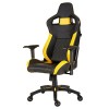 T1 Race - Fauteuil Gaming en Similicuir Montage Facile, Ergonomique, Hauteur Réglable et Accoudoirs 4D, Confortable avec Dos