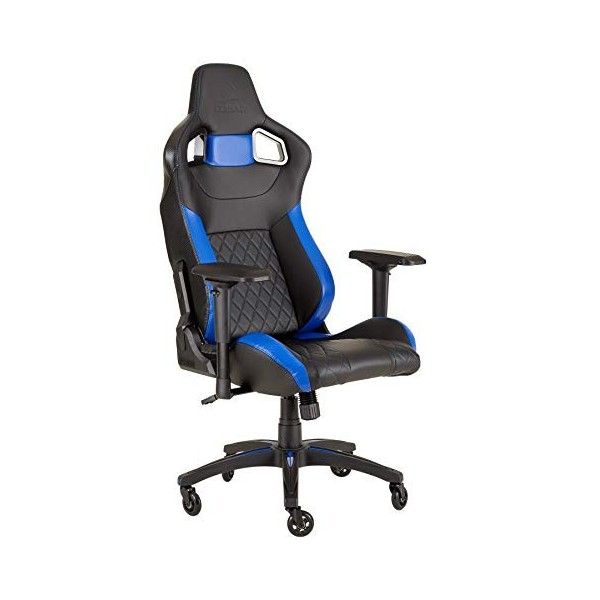 T1 Race - Fauteuil Gaming en Similicuir Montage Facile, Ergonomique, Hauteur Réglable et Accoudoirs 4D, Confortable avec Dos