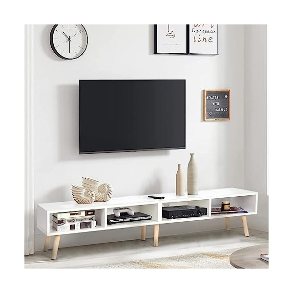 VOWNER Meuble TV, Support Télévision, Meubles de Salon, pour Télévision Jusquà 65 Pouces, Meuble Télé, Meuble Stéréo Salon S