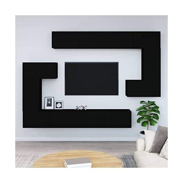 VEEKI Meuble TV, Meuble TV Suspendu, Meuble TV Industriel, Meuble TV Bois, Meuble Chambre, Convient pour Salon ou Chambre, Mu