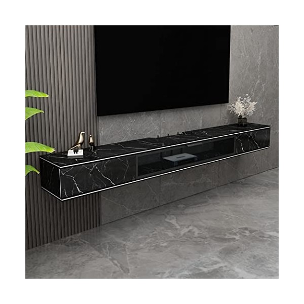 StrOux Meuble TV Flottant Meuble étagère Flottante pour Meuble TV Mural Meuble étagère Salon unité de Divertissement composan