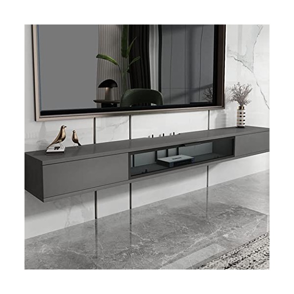 StrOux Meuble TV Flottant Meuble étagère Flottante pour Meuble TV Mural Meuble étagère Salon unité de Divertissement composan