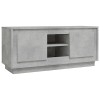 vidaXL Meuble TV Gris béton 102x35x45 cm Bois dingénierie