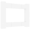 GuyAna Ensemble de Meubles TV 8 pcs Blanc Brillant Bois dingénierie,Meuble TV,Table Basse Salon Meuble TV,Table Basse LED Co