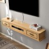 StrOux Meuble TV Flottant Meuble TV Meuble TV Meuble TV Mural Centre de Divertissement Flottant Console multimédia en Bois Me