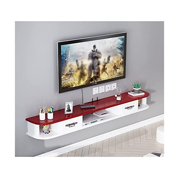 Meuble TV Meuble TV Unités murales pour Salon Console TV Meuble TV Meuble Mural Unité de Divertissement Flottante pour/DVD/CD